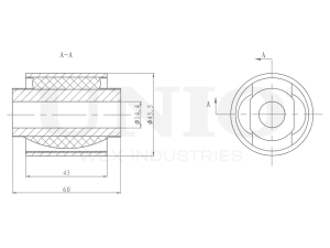 Rear front lower control arm silent block photo
