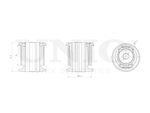 Inner rear lower control arm silent block photo