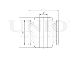 Outer front lower control arm silent block photo