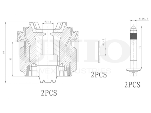 Rear beam silent block kit photo