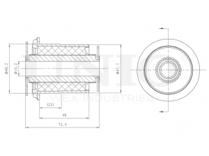 Front lower control arm silent block photo