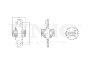 Rear longitudinal control arm silent block photo