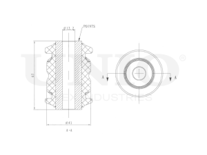 Front lower control arm silent block photo