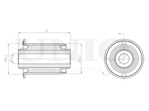 Front lower control arm silent block photo
