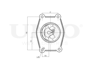 Engine mount front left photo
