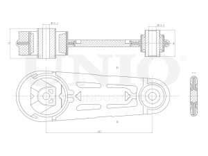 Engine support rear photo