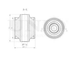 Rear longitudinal link silent block photo