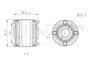 Inner rear transverse control arm silent block photo