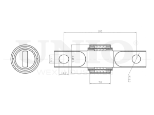 Inner rear upper control arm silent block photo
