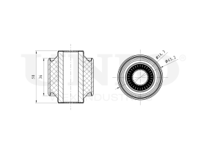 Rear transverse control arm bushing photo