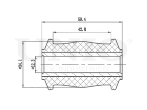 Front lower control arm silent block photo