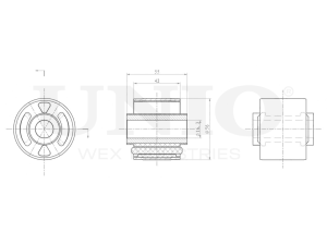 Rear longitudinal control arm silent block photo