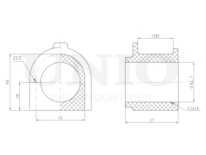 Front stabilizer bushing photo