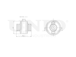 Rear front lower control arm silent block photo