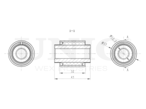 Inner rear lower control arm silent block photo