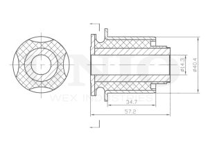 Front lower control arm silent block photo