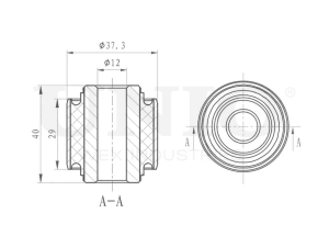 Rear longitudinal control arm silent block photo