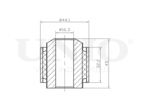Outer rear upper control arm silent block photo