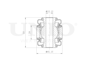 Outer rear upper control arm silent block photo