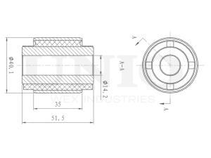 Rear lower control arm silent block photo
