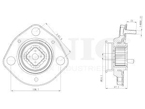Left rear shock absorber mount photo
