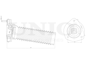 Left rear shock absorber mount photo