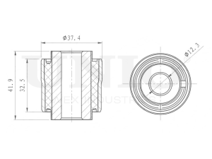 Inner rear lower control arm silent block photo