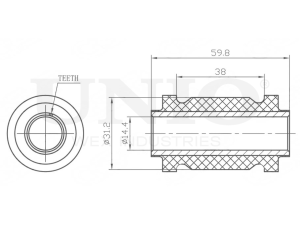 Front lower control arm silent block photo