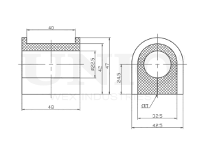 Front stabilizer bushing photo