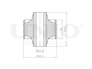 Rear front lower control arm silent block photo