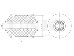 Front rear lower control arm silent block photo