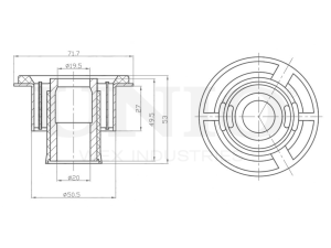 Rear beam silent block photo