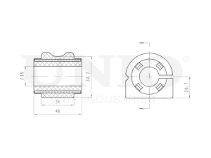 Front stabilizer bushing photo