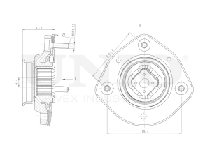 Right rear shock absorber mount photo