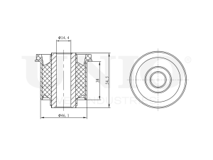 Front upper control arm bushing photo