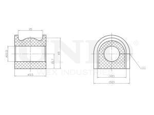 Front stabilizer bushing photo