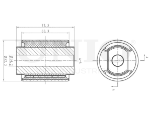 Front rear lower control arm silent block photo