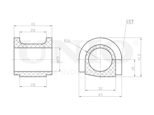 Front stabilizer bushing photo