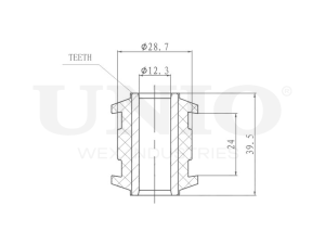 Rear transverse link silent block photo