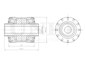 Rear lower control arm silent block photo