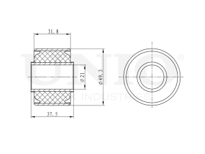 Rear front lower control arm bushing photo