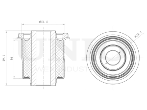 Inner front lower control arm silent block photo