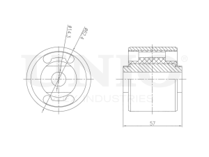 Rear beam silent block photo