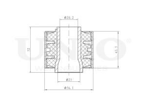 Rear front lower control arm silent block photo
