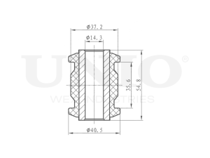 Rear front lower control arm silent block photo