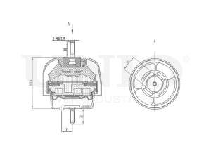Engine mount right photo
