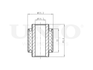 Outer rear longitudinal link silent block photo