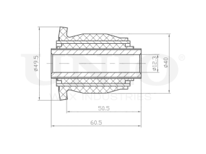 Front lower control arm silent block photo