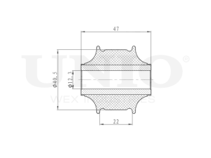 Rear shock absorber silent block photo