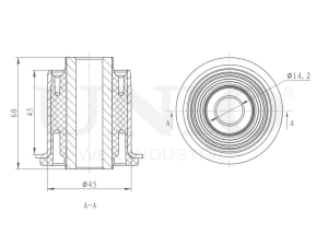 Rear steering knuckle silent block photo